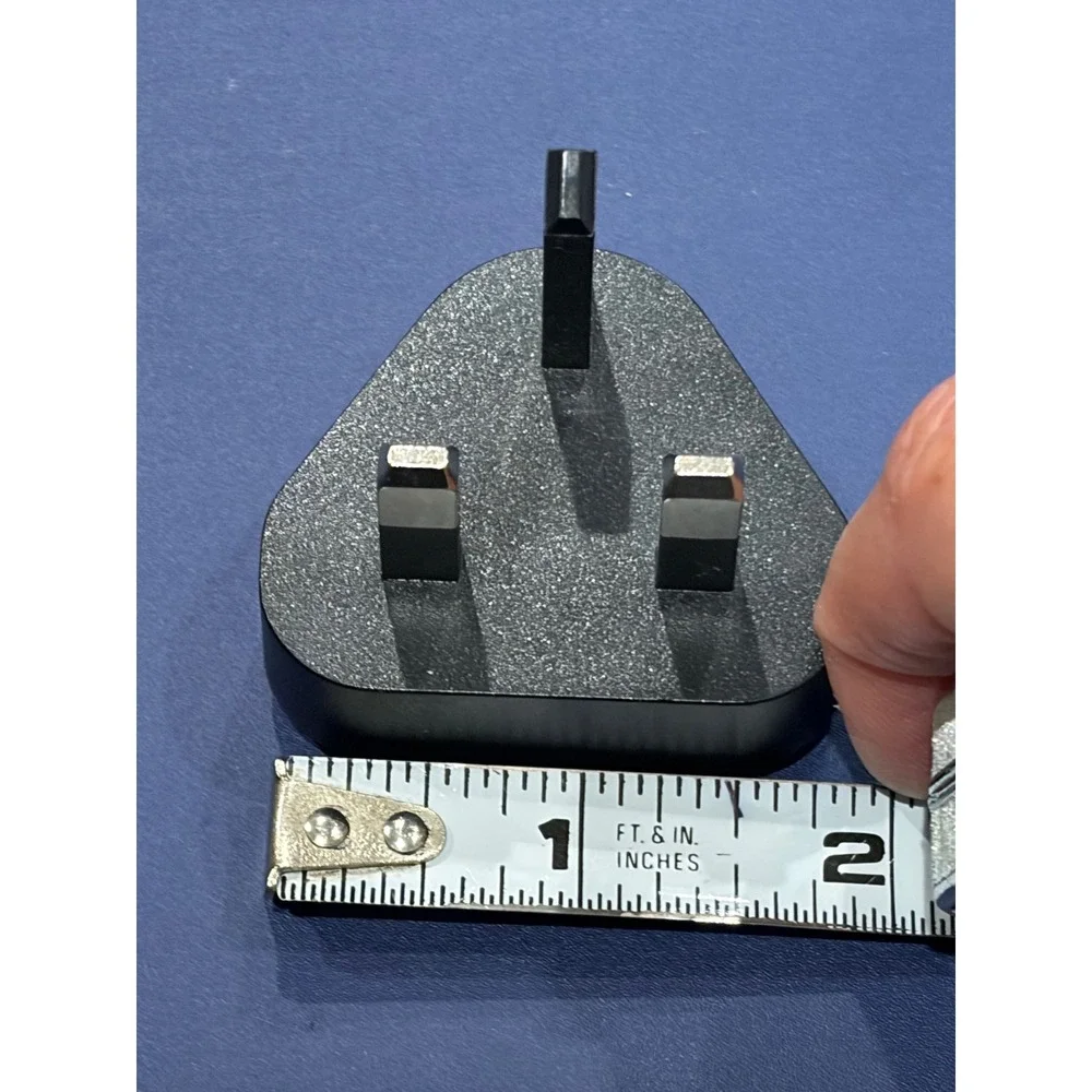 UK 3-Pin AC Wall Plug Adapter Duckhead for Power Bricks Type G Black